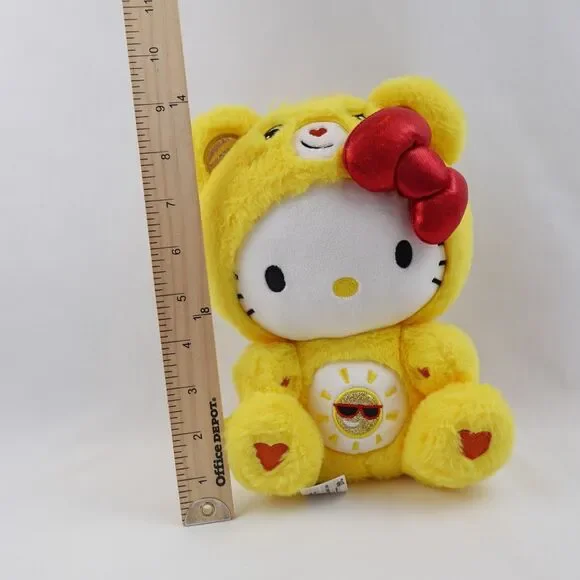 Hello Kitty Care Bear Funshine Yellow Plush Stuffed Animal Soft Gifts Christmas - Picture 7 of 15
